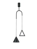 Moosee MOOSEE lampa wisząca LED ACUSTICA czarna metal aluminium funkcjonalna i nowoczesna