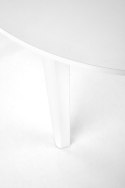HALMAR stół RINGO kolor blat płyta meblowa okleinowana - biały nogi MDF okleinowany - biały (102-142x102x76 cm)
