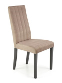 Halmar DIEGO 2 krzesło do jadalni czarny / tap. velvet pikowany Pasy - MONOLITH 09 (beżowy)