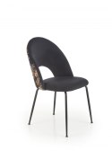 Halmar K505 krzesło wielobarwny, materiał: tkanina - velvet / stal malowana proszkowo