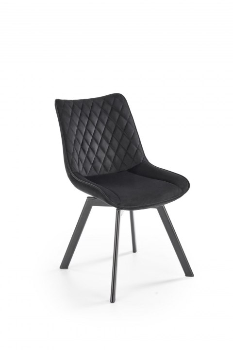 Halmar K520 krzesło nogi - czarne, siedzisko - czarny