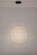 Moosee MOOSEE lampa wisząca LED CIRCULO 60 czarna metal aluminium w kształcie okręgu prosta i dekoracyjna