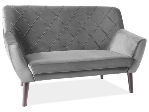 SOFA KIER 2 VELVET SZARY BLUVEL 14 / BUK