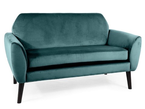 SOFA MENA VELVET ZIELONY BLUVEL 78 / WENGE