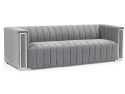 SIGNAL SOFA VOGUE 3 VELVET TAPICERKA TKANINA AKSAMIT SZARY TAP.203/ METAL SREBRNY