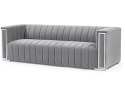 SIGNAL SOFA VOGUE 3 VELVET TAPICERKA TKANINA AKSAMIT SZARY TAP.203/ METAL SREBRNY