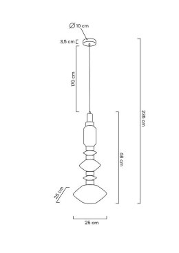 LAMPA WISZĄCA VASO ZŁOTA 1xG9 + LED Moosee MOOSEE STAL SZKŁO NOWOCZESNA I DEKORACYJNA