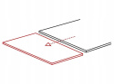 STÓŁ PROSTOKĄTNY ROZKŁADANY INFINITY CERAMIC BIAŁY AMBER BIANCO / BRĄZOWY 160(240)X95 SIGNAL BLAT SZKŁOHARTOWANE +CERAMIKA METAL