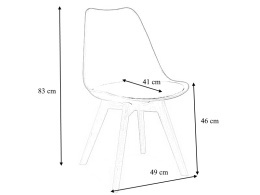 SIGNAL KRZESŁO KRIS DĄB/BIAŁY