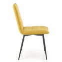 Halmar K493 krzesło musztardowy materiał: tkanina / stal malowana proszkowo