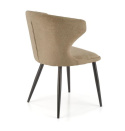 Halmar K496 krzesło ciemny beżowy materiał: tkanina / stal malowana proszkowo