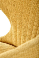 Halmar K496 krzesło musztardowy materiał: tkanina / stal malowana proszkowo