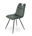 Halmar K521 krzesło ciemny zielony, tkanina - velvet / stal malowana proszkowo
