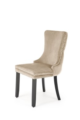 Halmar ALDA krzesło beżowy, drewno lite / tkanina velvet