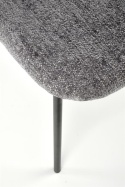 Halmar K497 krzesło jasny popielaty, materiał: tkanina / stal malowana proszkowo,