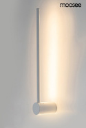 LAMPA ŚCIENNA LED KINKIET OMBRE 60 biała STAL KLOSZ AKRYLOWY Moosee MOOSEE