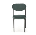 Halmar K509 krzesło ciemny zielony, tkanina - velvet / metal