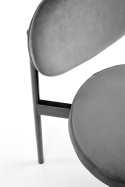 Halmar K509 krzesło popielaty, tkanina - velvet / metal