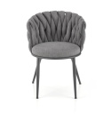 Halmar K516 krzesło popielaty, materiał: tkanina / stal malowana proszkowo