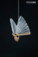 LAMPA WISZĄCA LED BUTTERFLY M Moosee MOOSEE ZŁOTA ALUMINIUM skrzydła szkło kryształowe - MOTYL