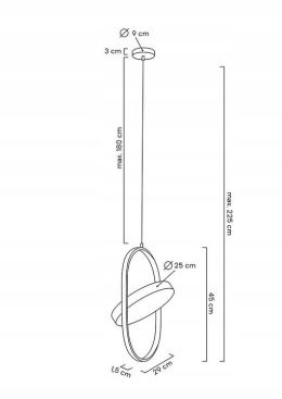 LAMPA WISZĄCA SPINNER 26 LED Moosee MOOSEE CZARNA metal osłona MLECZNY akryl OBROTOWY KLOSZ możliwość regulowania żródła światła