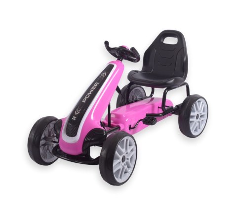 Milly Mally Milly Mally Gokart na pedały Power Pink