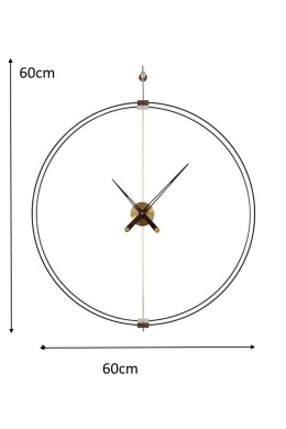 ZEGAR ŚCIENNY DOBLE RING 60 King Home NOWOCZESNY BEZ CYFR