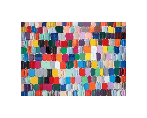 Kare Design KARE obraz TOUCHED COLORFUL DOTS 200x140 cm