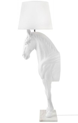 King Home Lampa podłogowa KOŃ HORSE STAND M biała - włókno szklane