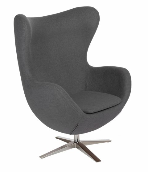 D2.DESIGN Fotel Jajo Soft wełna szary JA-2702