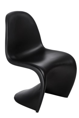D2.DESIGN Krzesło Balance wytrzymałe i lekkie, tworzywo PP czarne, można szaplować