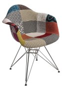 D2.DESIGN Krzesło P018 DAR patchwork kolorowy