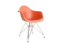 D2.DESIGN Krzesło P018 PP pomarańczowe, chrom nogi