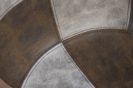 D2.DESIGN Krzesło P018W patchwork beżowo brązowy