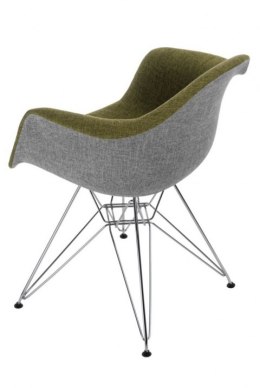 D2.DESIGN Krzesło P018 DAR Duo zielono - szare