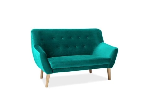 SIGNAL SOFA NORDIC 2 VELVET KOLOR TURKUS TAPICERKA BLUVEL 85 / BUK