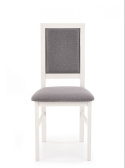 Halmar SYLWEK1 krzesło drewniane biały /tkanina szary tap: Inari 91