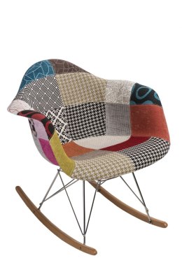 D2.DESIGN Krzesło P018 RAR patchwork kolorowy