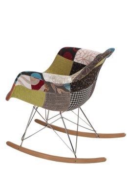 D2.DESIGN Krzesło P018 RAR patchwork kolorowy