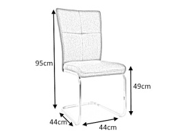 SIGNAL KRZESŁO H190 CHROM/CEGLASTY tkanina TAP.145