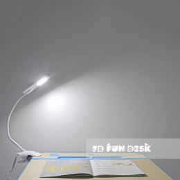 Fun Desk Lampka biurkowa L3 biała na klips LED