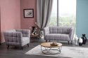 SIGNAL SOFA CASTELLO 2 VELVET SZARY BLUVEL 14 / WENGE DREWNO