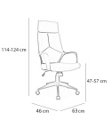 SIGNAL FOTEL OBROTOWY Q-199 SZARY TKANINA/CZARNY STELAŻ TILT 120kg