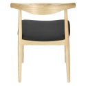 D2.DESIGN Krzesło Codo drewno jesionowe natural siedzisko sztuczna skóra