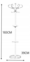 SIGNAL WIESZAK CR18 DREWNO NATURAL(OLCHA) METAL CHROMOWANY