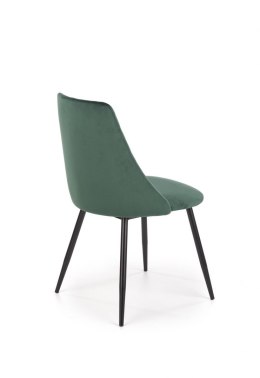 Halmar K405 BIS krzesło ciemny zielony/czarne