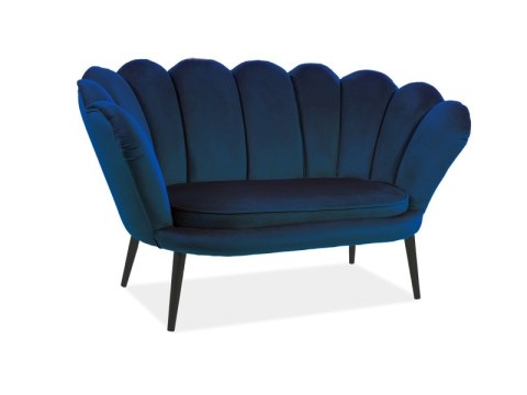 SIGNAL SOFA MAGNOLIA 2 VELVET GRANATOWY BLUVEL 86 / WENGE