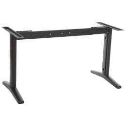 STELAŻ do biurka stołu STT-01 z rozsuwaną belką - Czarny malowany proszkowo - z kanałem kablowym